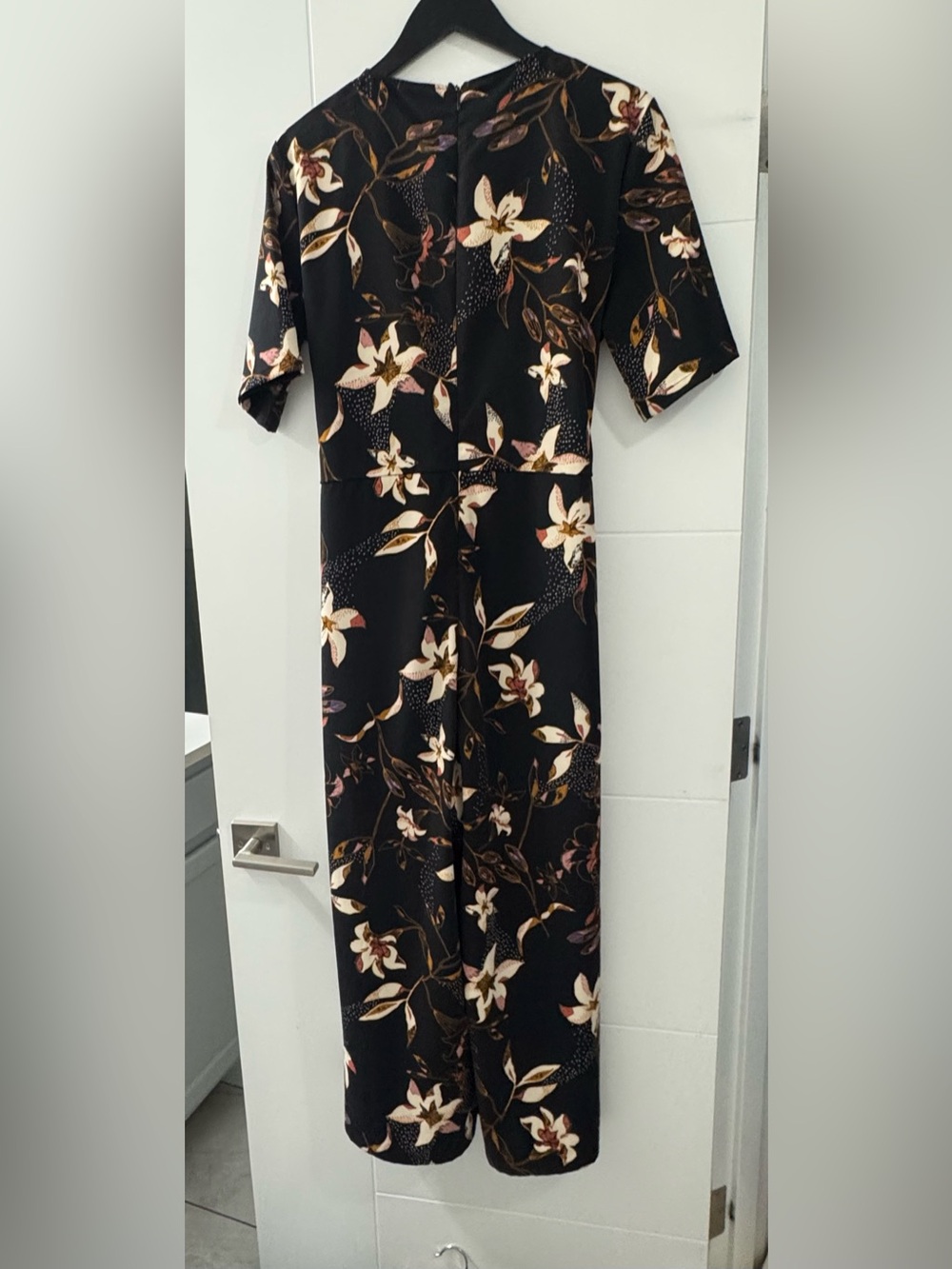 VILA Black Floral Print Dress